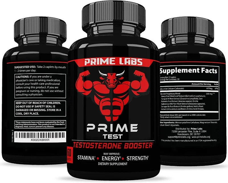 Prime Test Testosterone Booster for Strength Energy and Performance